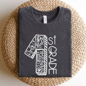 Erste Klasse Lehrer Shirt, Lehrer Shirt erster Klasse, erster Schultag Shirt, zurück in die Schule Shirt, erste Klasse Shirts, Lehrer Shirt