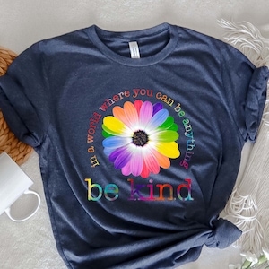 Retro Be Kind Shirt, Be Cool Be Kind Retro Rainbow Shirt, Be Cool Shirt, Cool Shirt, Inspiration Shirt Be Kind Shirt, Kindness Shirt