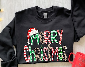 Christmas Sweatshirt, Womens Christmas Sweatshirt, Christmas Sweatshirts for Women, Christmas Gift Women,Merry Christmas Sweatshirt