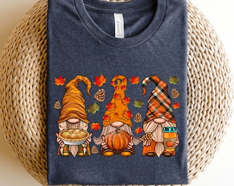 Cute Fall Sweatshirt, Fall Gnomes Sweat, Thanksgiving Sweat, Autumn Sweat, Pumpkin Sweat, Gnome Fall Sweat, Thanksgiving Gnomes,Gnomes Sweat