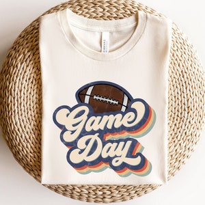 Retro Game Day Shirt, Game Day Shirt Women, Football Mom Shirt, Football Shirts For Women, Football Season Shirt, Football Graphic Tees