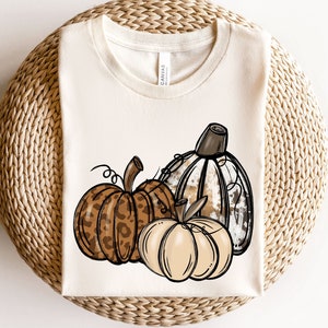 Leopard Pumpkin Sweatshirt,Pumpkin Season Sweater,Thanksgiving Tshirt,Halloween Shirt,Fall Apparel,Autumn Hoodie,Thanksgiving Gifts