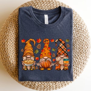 Cute Fall Sweatshirt, Fall Gnomes Sweat, Thanksgiving Sweat, Autumn Sweat, Pumpkin Sweat, Gnome Fall Sweat, Thanksgiving Gnomes,Gnomes Sweat