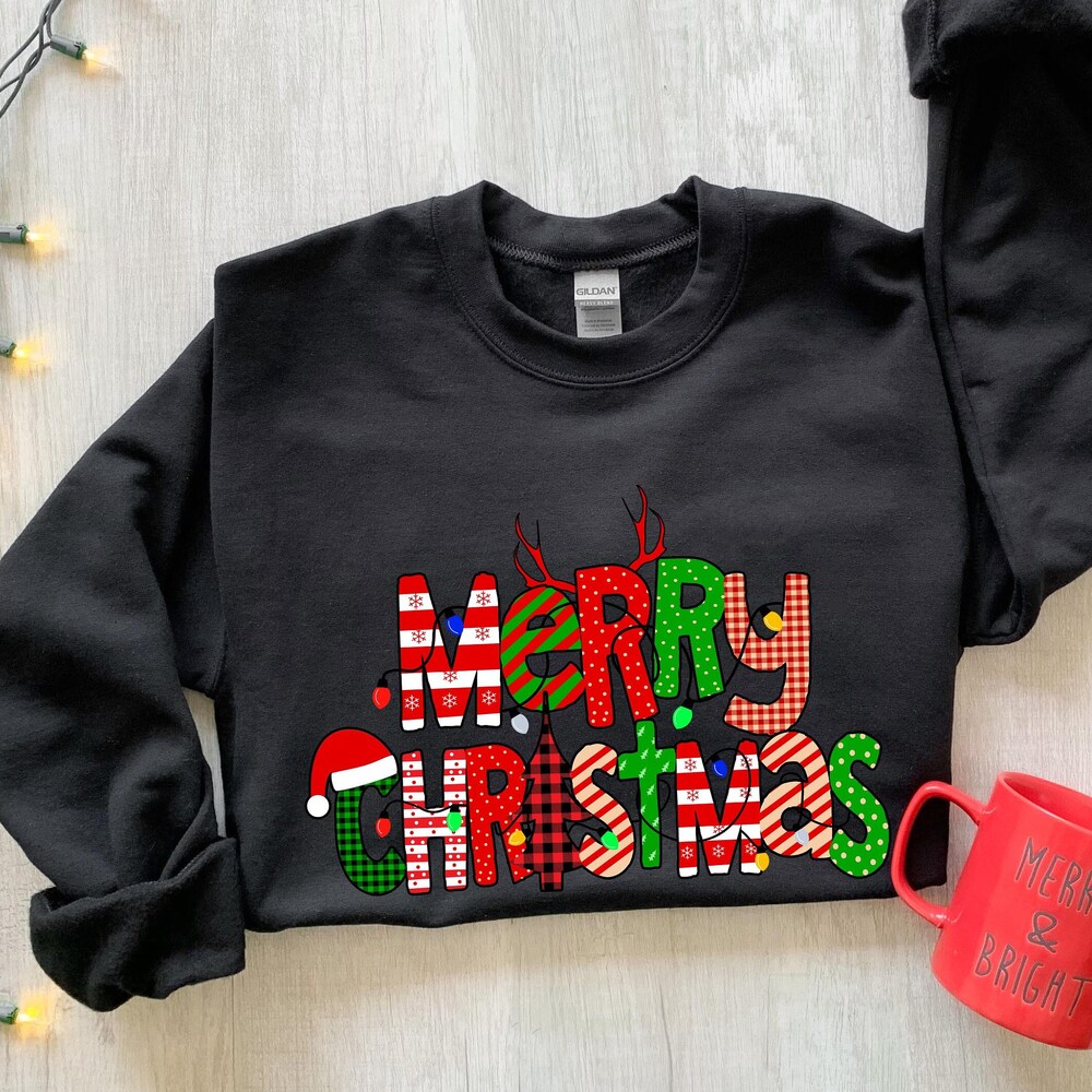 Believe Sweatshirt Christmas Sweatshirt, Womens Christmas Sweatshirt, Christmas Sweatshirts For Women, Christmas Gift Women,Merry Christmas Sweatshirt Family Christmas Tee