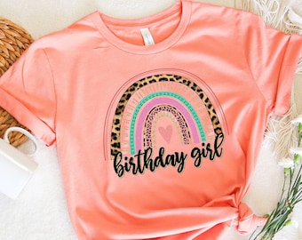 Dames T-shirt verjaardag, Birthday Girl shirt, Birthday Squad tee