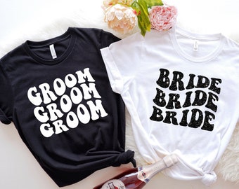 Bride and Groom Shirts, Wedding Party Shirts, Bachelorette Party Shirt, Couple Matching Shirt, Bride Shirt