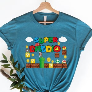 Super Daddio Shirt, Funny Dad Tshirt, Father&#39;s Day Shirt, Super Dad Shirt, Gamer Daddy Shirt, Father Gift Tee, Fathers Day Gift Funny Shirt