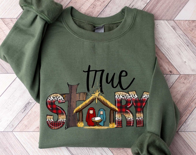Frost Blue Christmas Tree Sweater