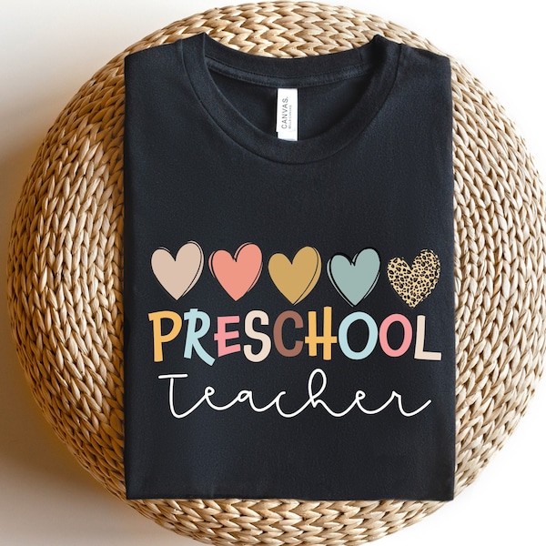 Chemise d'enseignant préscolaire, chemise Hello préscolaire, équipe d'enfants d'âge préscolaire, équipe d'enfants d'âge préscolaire, jolie chemise d'enseignant d'âge préscolaire, chemise préscolaire, préscolaire préscolaire