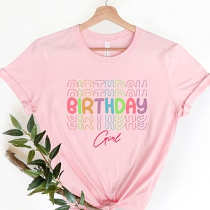 Rainbow Birthday Girl Shirt, Birthday Party Girl Shirt, Birthday Girl Shirt, Youth Birthday Girl Shirt, Birthday Shirt, Birthday Girl Shirts
