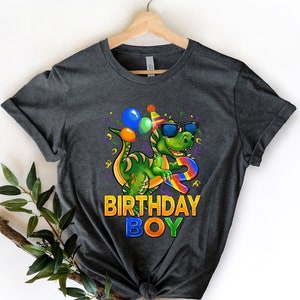Dinosaur Birthday Boy Shirt, Birthday Saurus Shirt,Youth Birthday Shirt,Kids Dinosaur Birthday Tee,First Birthday,Boys Dino Birthday T Shirt