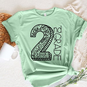 Hello Second Grade Shirt, Back to School Shirt, Teacher Shirt, Team Teacher Shirt, Second Grade Teacher Shirt, First Day Of School Shirt