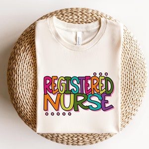 Registered Nurse Shirt, RN Tee, Personalized Nurse Tee, Leopard RN Shirt, Nurse Week Shirt, Funny Nursing Shirt, Registered Nurse T-shirt