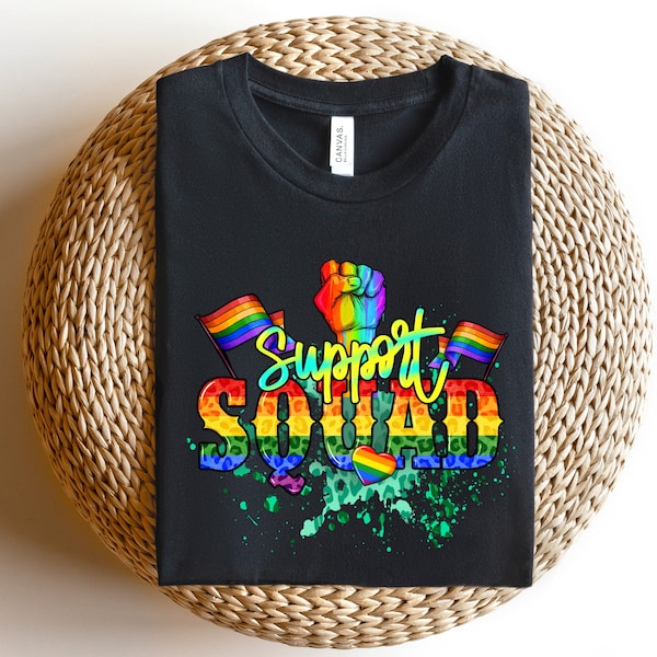 Support squad pride Shirt, LGBTQ Shirt, LGBTQ Rights Shirt, Human Rights Shirt, Pride Shirt, Proud Shirt, Pride Month, Human Rights Shirt