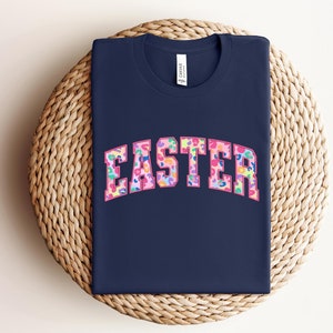 Happy Easter Bunny Sweatshirt, Konijntjes Sweatshirt, Bloemen Print Konijntjes, Leopard Bunny Sweatshirt, Happy Easter Trui, Paascadeau