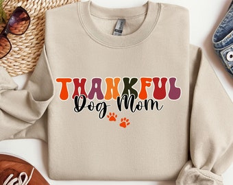Sudadera de Acción de Gracias con estampado de pata de perro, sudadera de calabaza con estampado de pata, sudadera de calabaza amante de los perros, sudadera de perro de amor, sudadera de mamá de perro