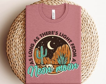 Neon Moon Shirt,Country Music Shirt,Concert Graphic Tee,Summer Shirt,Country Music Festival Shirt,Desert T shirt,Classic Country Shirt