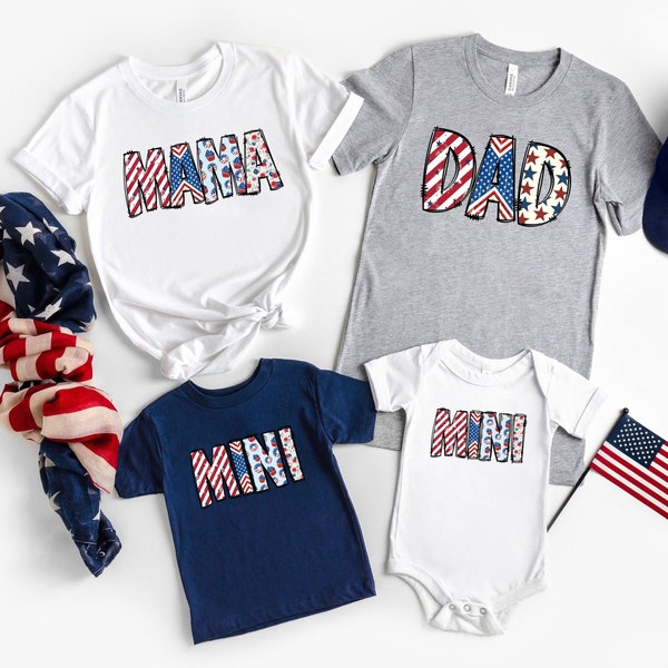 American Family Shirt,Patriotic Shirts,Family 4th of July Shirt,Kids fourth of July Shirt,Matching Family Shirt,American Mama Shirt