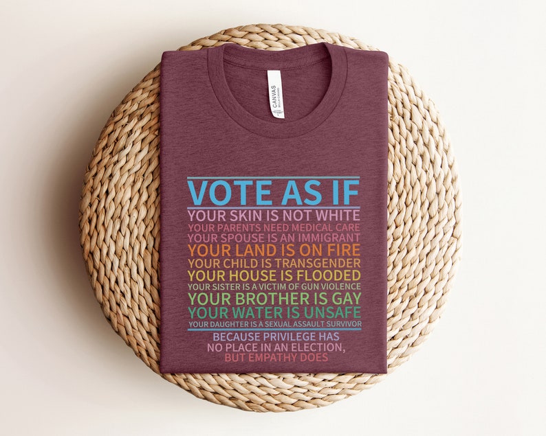 Vote As If Shirt, LGBTQ Shirt, LGBTQ Rights Shirt, Human Rights Shirt, Pride Shirt, Proud Shirt, Pride Month, Roe v Wade Shirt, Vote Gift bild 3