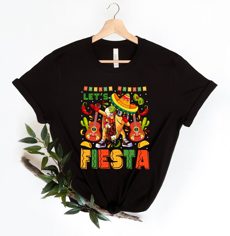 Cinco De Mayo Fiesta Shirt For Women, Mexican Fiesta Party Gifts, Cinco De Mayo Girl Outfit, Mexico Girls Trip T-Shirts, Let's Fiesta Shirt image 3
