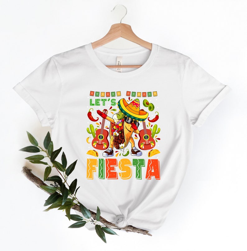 Cinco De Mayo Fiesta Shirt For Women, Mexican Fiesta Party Gifts, Cinco De Mayo Girl Outfit, Mexico Girls Trip T-Shirts, Let's Fiesta Shirt image 1