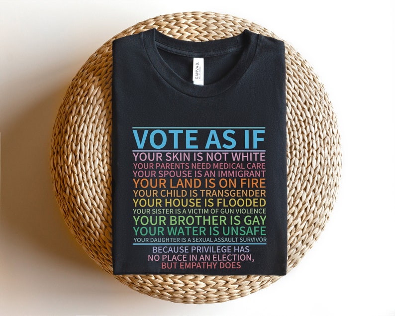 Vote As If Shirt, LGBTQ Shirt, LGBTQ Rights Shirt, Human Rights Shirt, Pride Shirt, Proud Shirt, Pride Month, Roe v Wade Shirt, Vote Gift bild 1