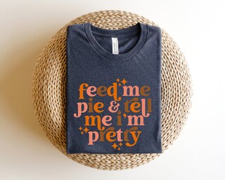 Camicia Donna Con Scollo A V 'Feed Me Chicky Nuggies And Tell Me I'm Pretty' – Vintage, Taglia XXL, Bianco