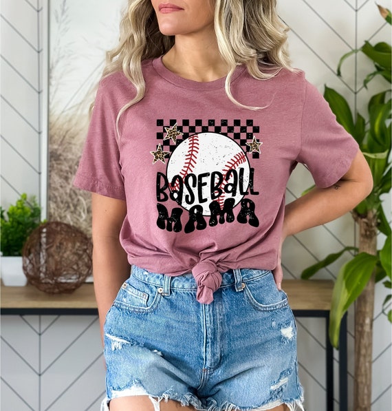 Womens Baseball Mom T Shirt Baseball Mama Gift For Baseball Lover Womens Baseball Mom T Shirt Baseball Mama Gift For Baseball Lover