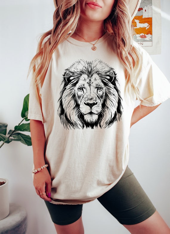 Lion face shirt,majestic Lion Shirt,wild Lion shirt,animal lover shirt,animal shirt,animal face shirt,African Tribal shirt,zoo shirt