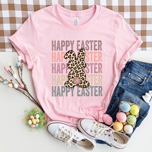 Happy Easter Shirt, Happy Easter Egg Shirt, Womens Easter Shirt, Easter Day Shirt,Easter Shirt,Easter Family Shirt, Easter Matching Shirt image 3