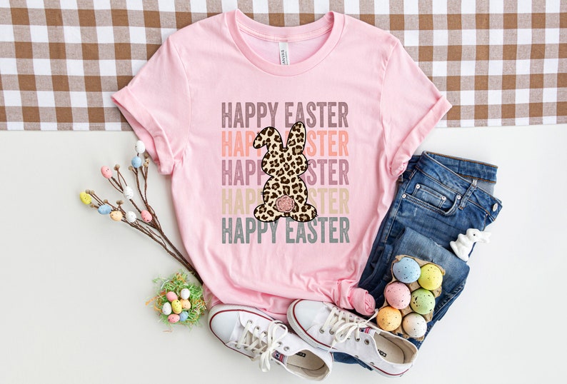 Happy Easter Shirt, Happy Easter Egg Shirt, Womens Easter Shirt, Easter Day Shirt,Easter Shirt,Easter Family Shirt, Easter Matching Shirt image 3