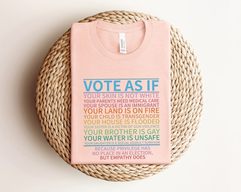 Vote As If Shirt, LGBTQ Shirt, LGBTQ Rights Shirt, Human Rights Shirt, Pride Shirt, Proud Shirt, Pride Month, Roe v Wade Shirt, Vote Gift bild 2