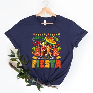 Cinco De Mayo Fiesta Shirt For Women, Mexican Fiesta Party Gifts, Cinco De Mayo Girl Outfit, Mexico Girls Trip T-Shirts, Let's Fiesta Shirt image 4