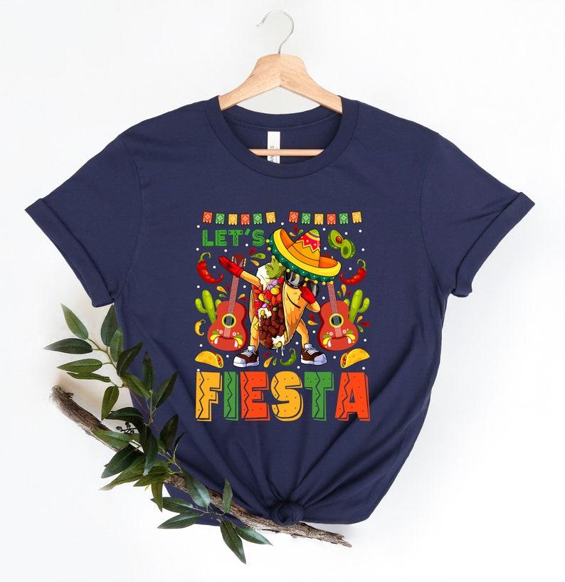 Cinco De Mayo Fiesta Shirt For Women, Mexican Fiesta Party Gifts, Cinco De Mayo Girl Outfit, Mexico Girls Trip T-Shirts, Let's Fiesta Shirt image 4