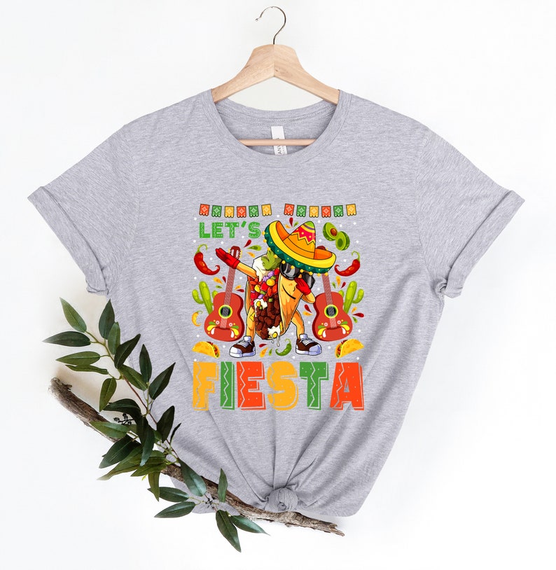 Cinco De Mayo Fiesta Shirt For Women, Mexican Fiesta Party Gifts, Cinco De Mayo Girl Outfit, Mexico Girls Trip T-Shirts, Let's Fiesta Shirt image 2