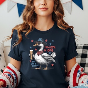 Happy 4th Of July Ducks Shirt, Independence Day Tee, American Goose Sweatshirt, Patriotic USA Flag T-Shirt, Funny Fourth Of July Duck Shirt
