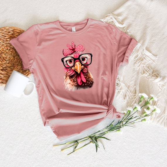 thumbnail image 2 of Cute Chicken Themed Iron Transfer Stickers Vinyl Heat Press 2 of 11