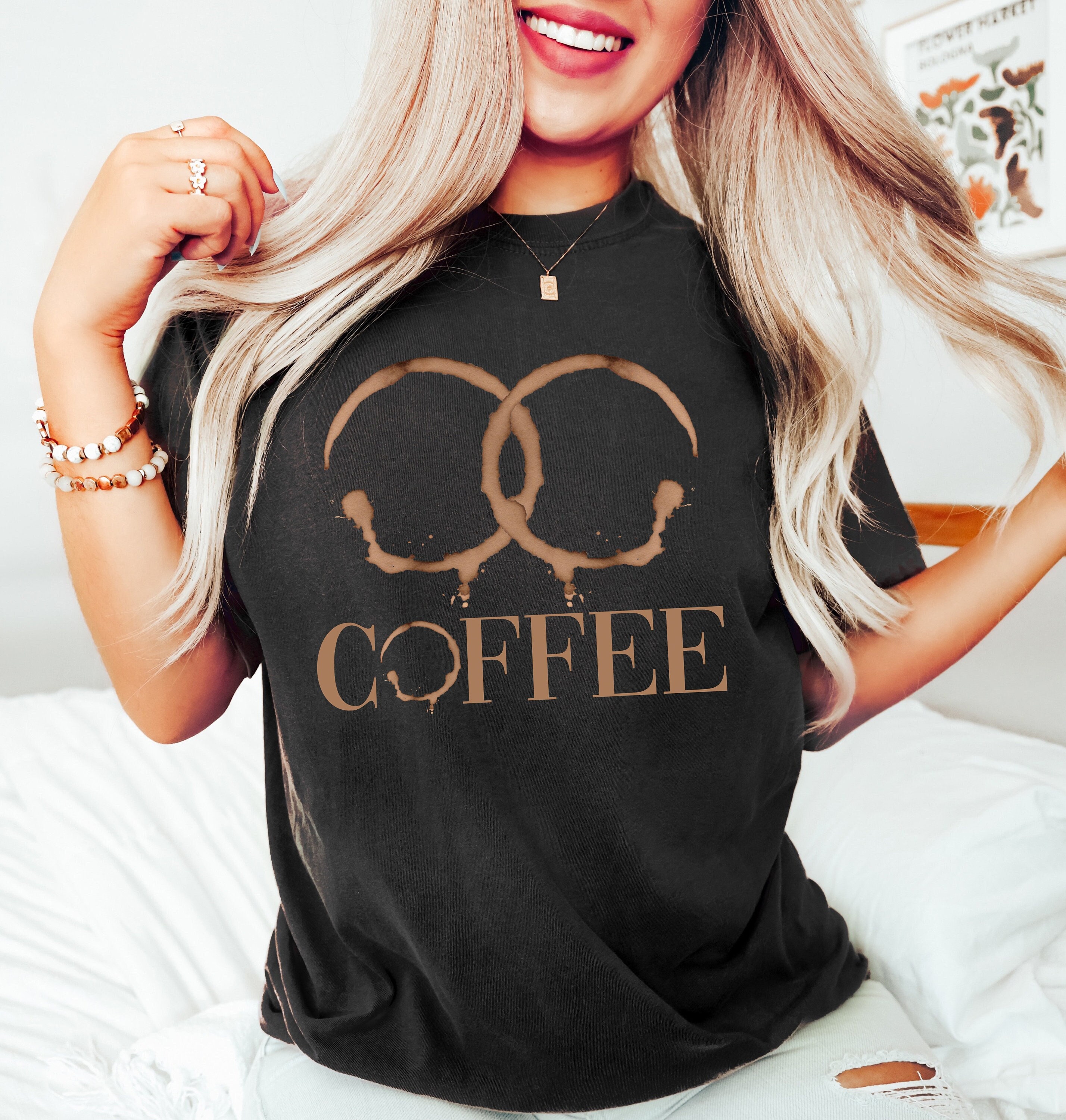 Coffee Smile Shirt, Coffee Lover Shirt, Retro Coffee Shirt, Coffee Graphic Tee, Coffee Lover Gift, Funny Coffee Shirt