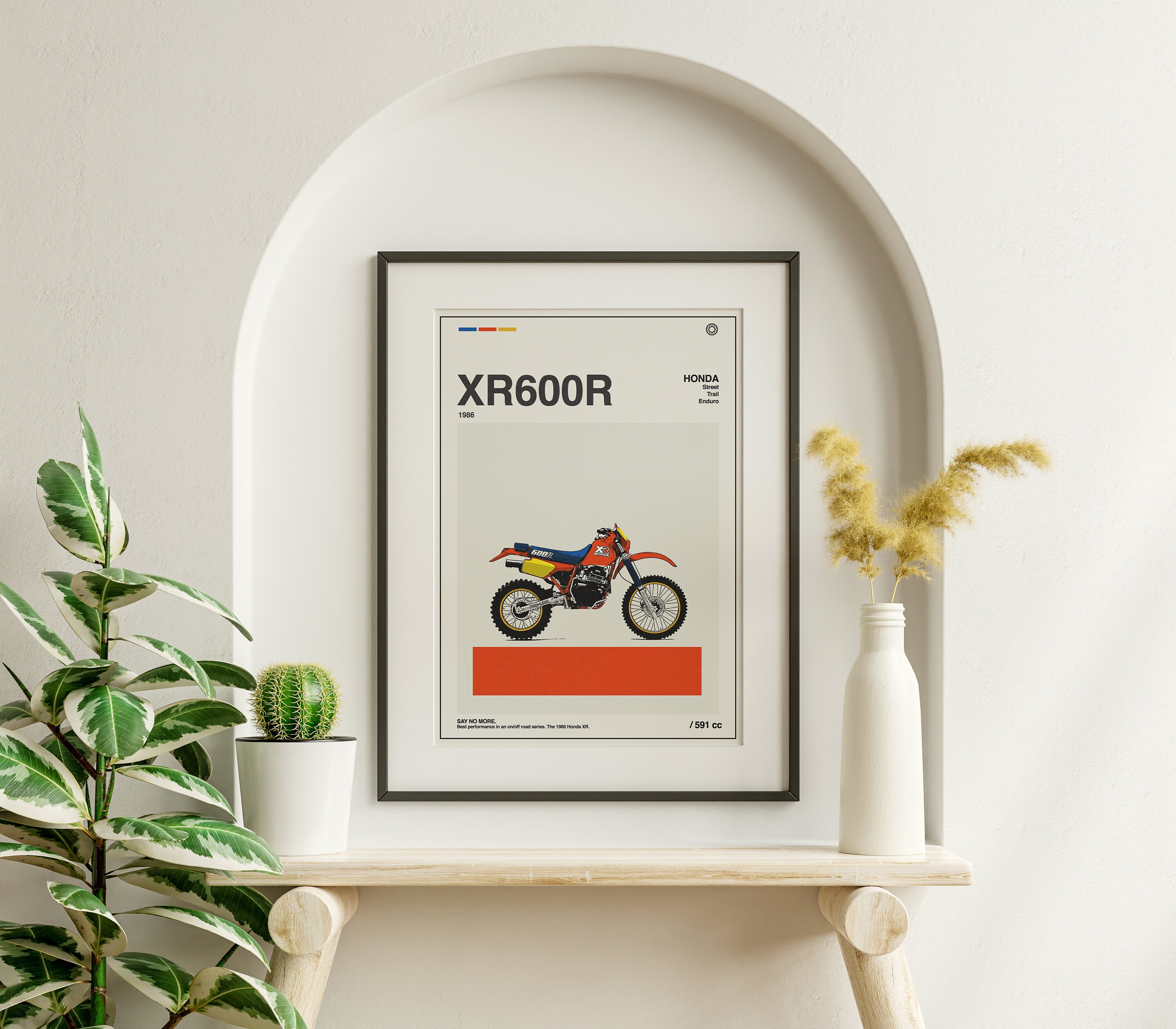 Poster Frame Rims Honda XR600R 1986 Golden Rims Vintage Poster! Retro Design Print - Etsy