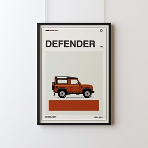 デザイン看板A4】ランドローバー ディフェンダー☆車ポスター絵ブリキ