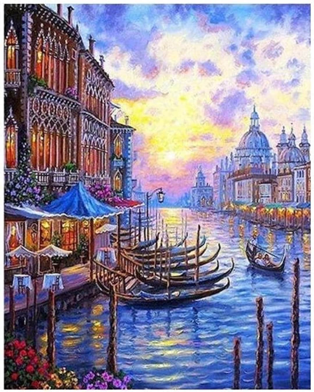 Paint by Numbers Venice Italy Painting by Numbers Kit for Etsy UK