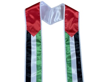 Palestine Graduation Stole | Palestinian Graduation Sash Class of 2024 Graduation Day Gift Adult Unisex
