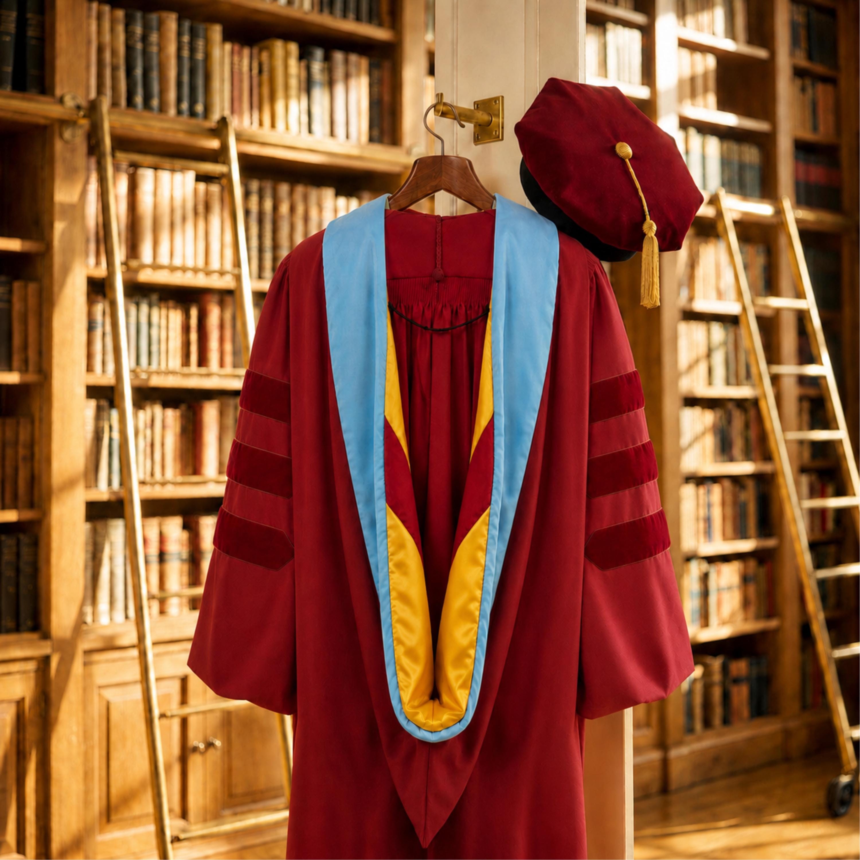usc graduation dress Replica Cardinal Red Doctoral Regalia Complete Set NEW201909