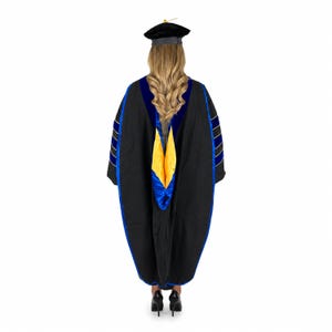 Doctoral PhD Graduation Hood | Doctorate Students, Professors, and Faculty Academic Attire for University Graduation