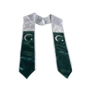 Pakistan Graduation Stole | Pakistani American University Graduate Sash College Class of 2025 University Graduation Day Gift Adult Unisex