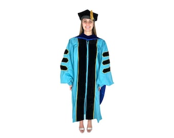 Edinburgh Phd Graduation Gown, Hood and Hat, Luxury University of Edinburgh  Phd Bespoke Robes - Etsy