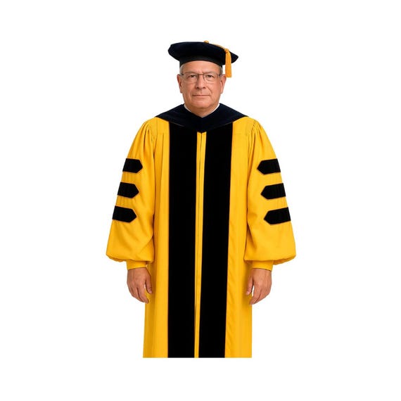 green emerald velvet dress Doctor of Law Doctoral Gown - Academic Regalia 54XL (5'9