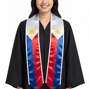 Philippines Graduation Stole Filipino Graduation Sash Class of 2026 Graduation Day Gift Adult Unisex
