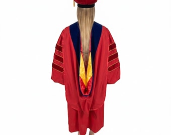 USC Replica Cardinal Red Doctoral Graduation Regalia Complete Set | Gown,  Hood, and Tam for Phd, Professors & Faculty - Etsy