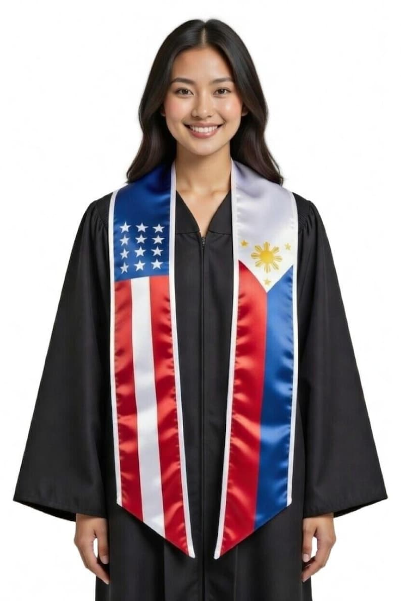 Philippines Graduation Stole Filipino Graduation Sash Class of 2026 Graduation Day Gift Adult Unisex